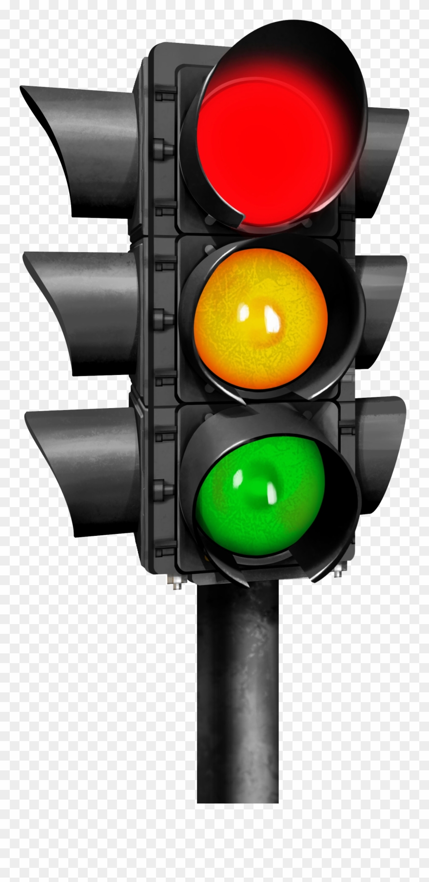 Traffic Light Clipart Two Way - Png Download