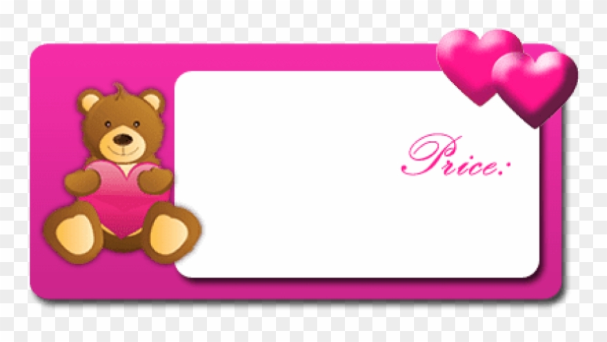Best Stock Photos Valentine Frame Pink Bear Background Clipart