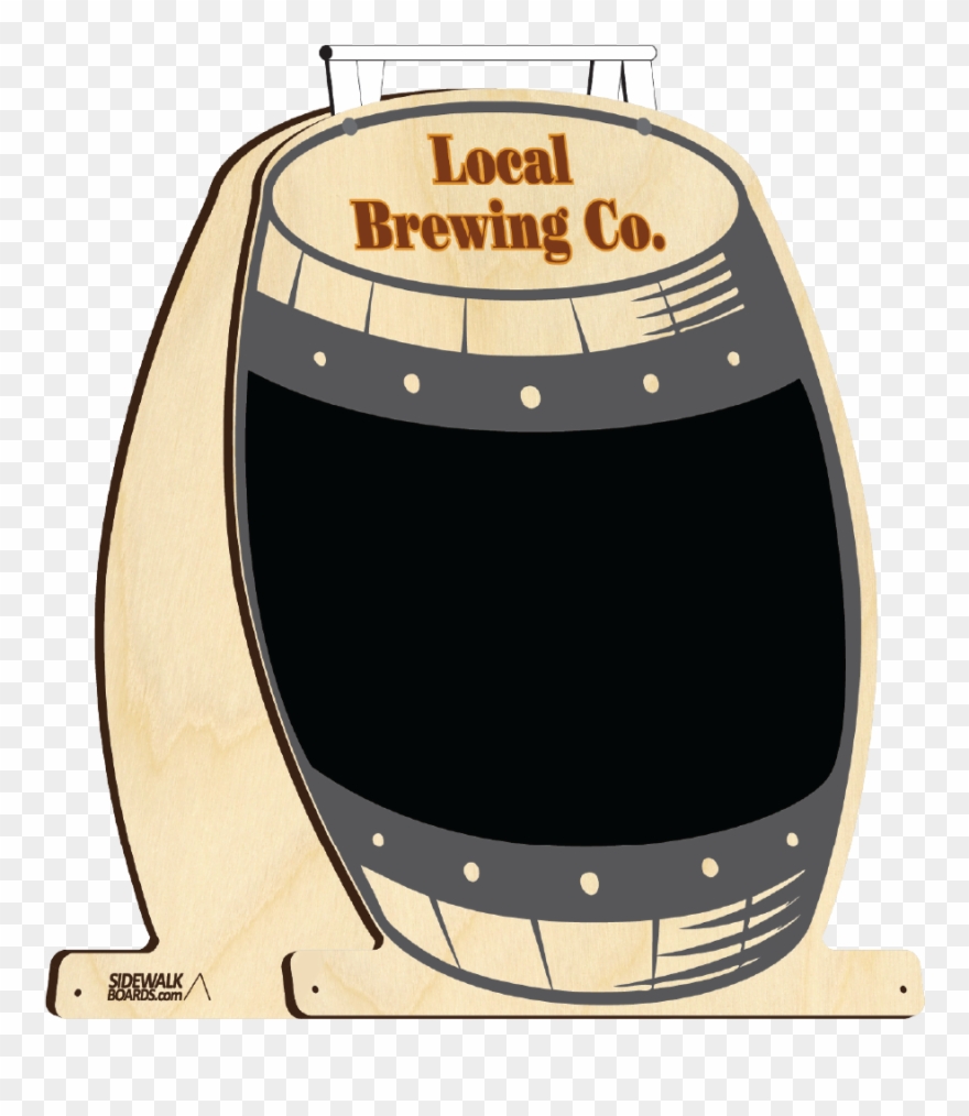 Brewery Sidewalk Boards Stock Design Clipart