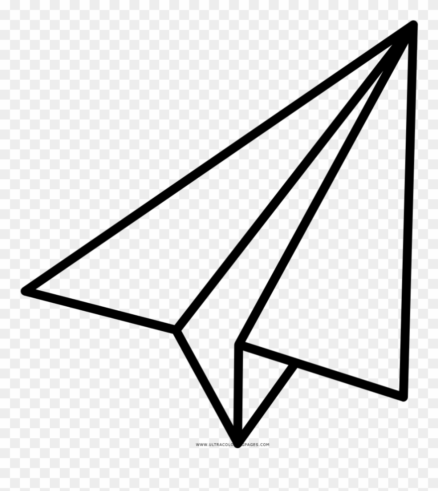 Download Paper Airplane Coloring Page Clipart (#3001730) - PinClipart