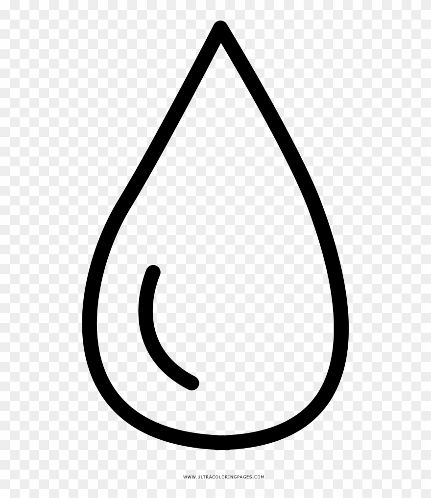 Water Droplet Coloring Page Clipart