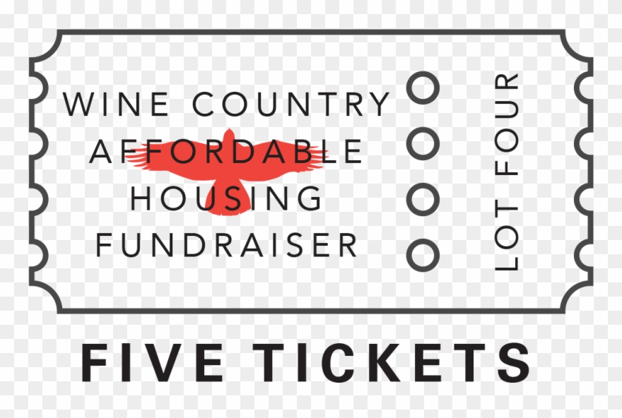 5 Tickets Wcah Raffle Lot Clipart