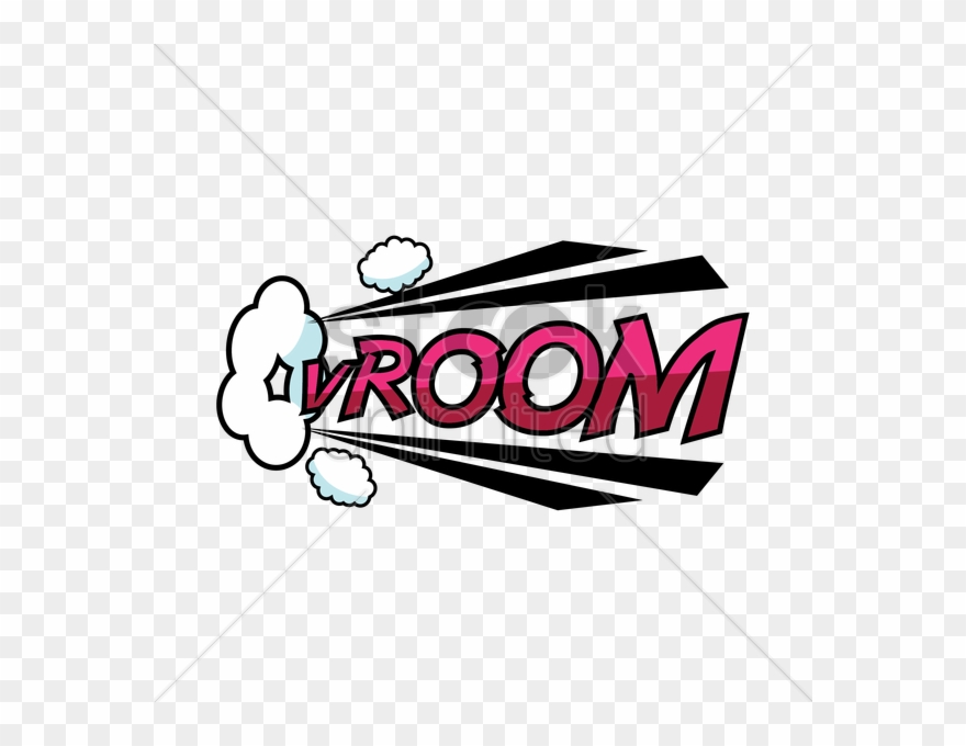 Vroom Comic Speech Bubble Vec Clipart