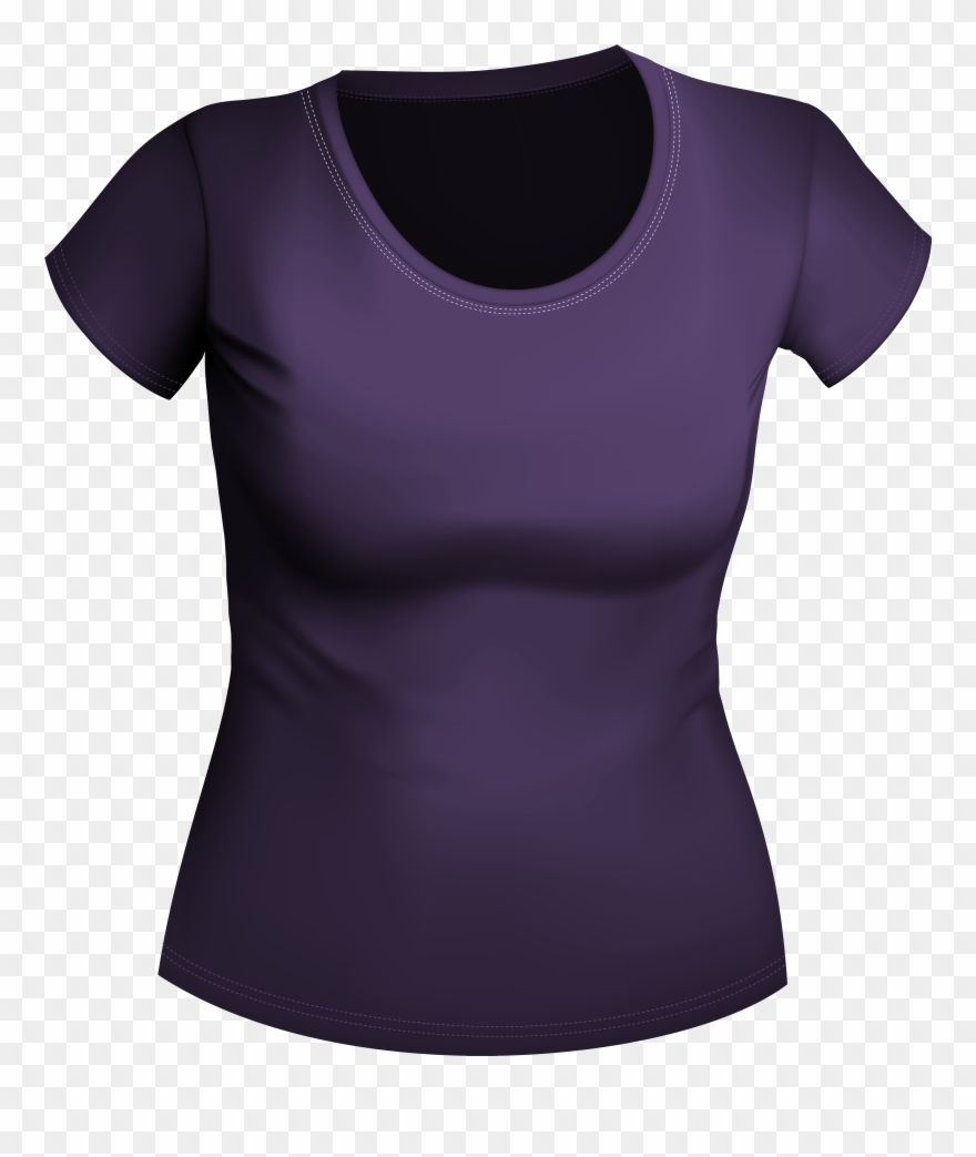 Female Purple Shirt Png Clipart Transparent Png