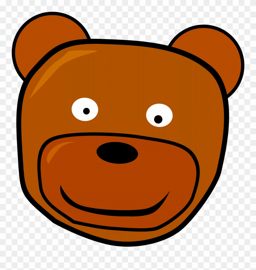Bear Face Clipart Clipart Free Download - Png Download