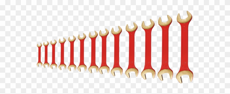 Wrench, Double Open End Set-13pcs Clipart