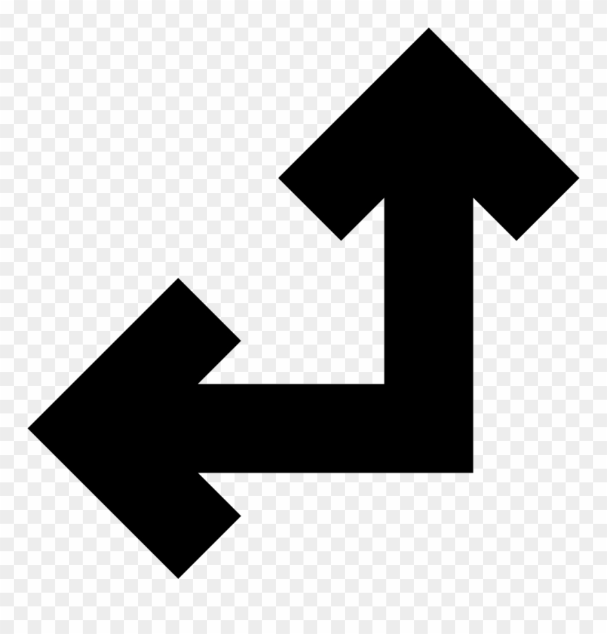 Two United Arrows In Straight Angle Pointing Left And Clipart
