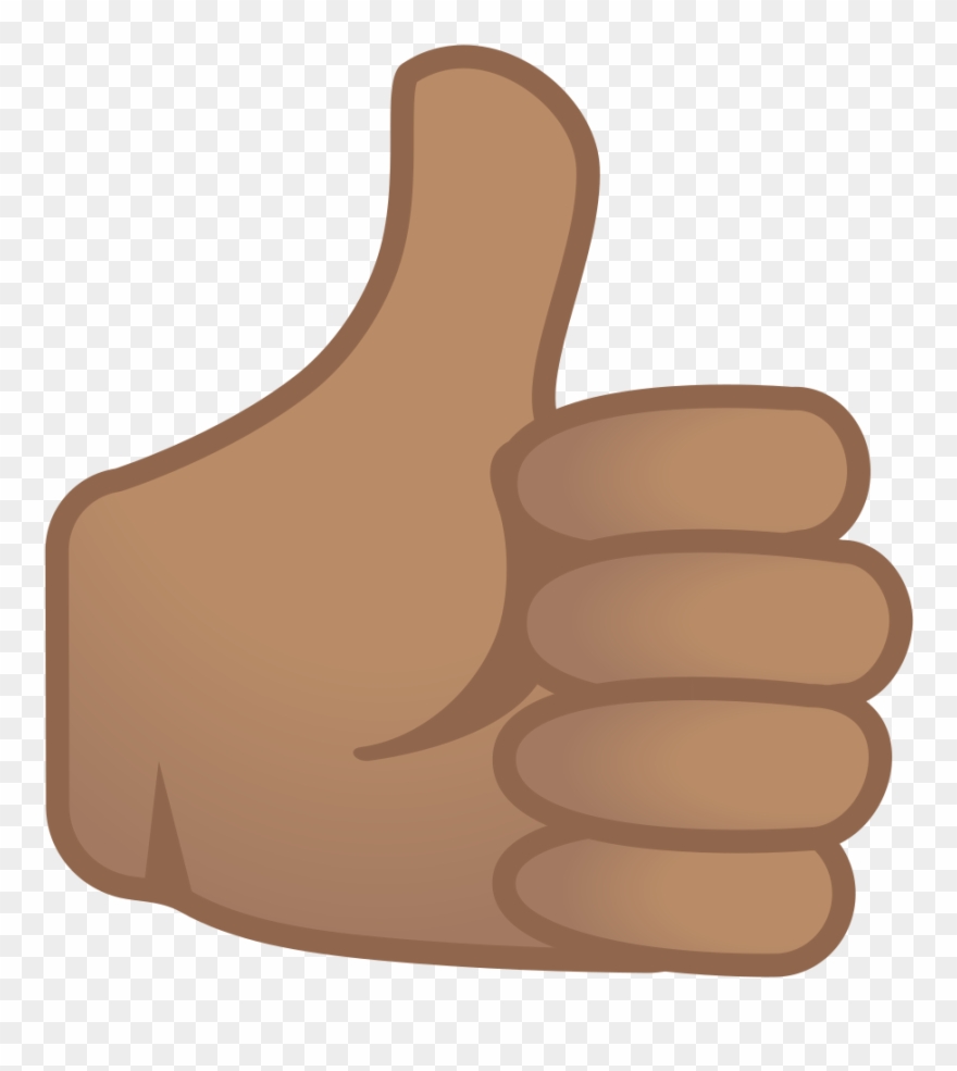 Hand Emoji Clipart Thumbs Up - Png Download