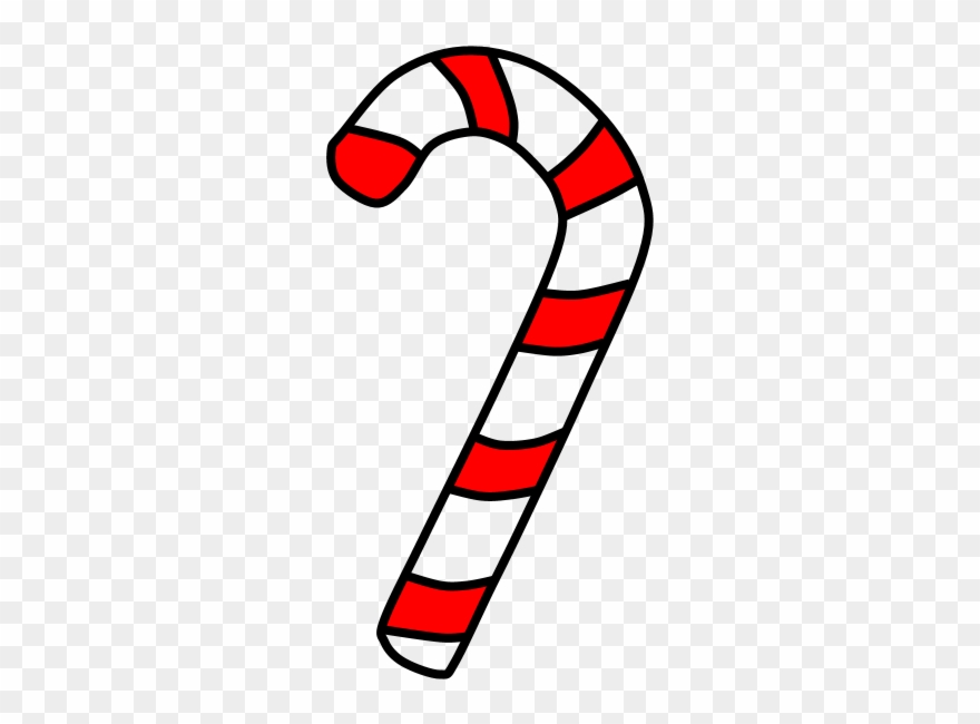 Candy Cane, Red, White, Clipart