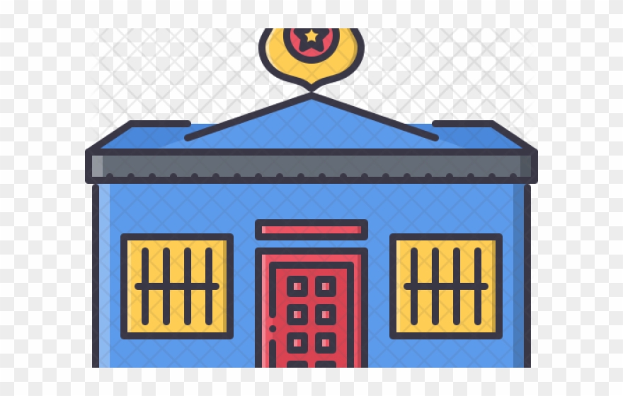 Building Clipart Police Station - Png Download