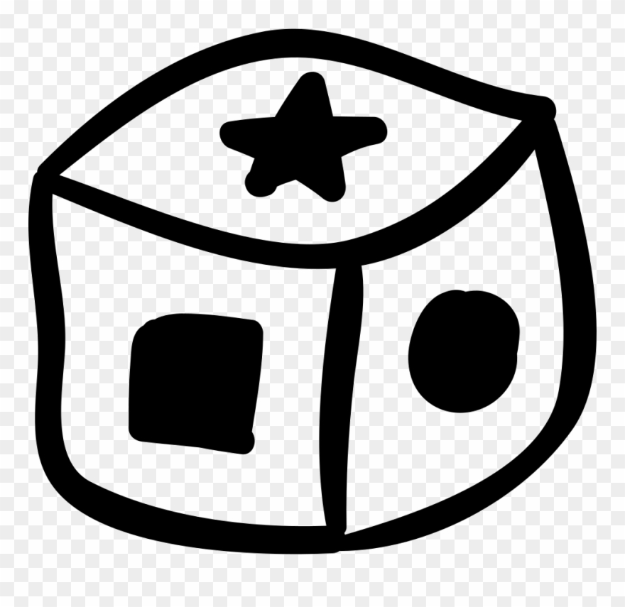 Cube Educational Toy With Shapes Comments Clipart