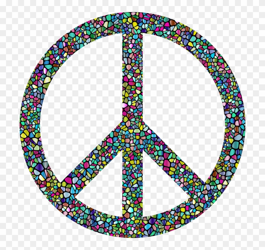 Peace Symbols Sign Doves As Symbols Clipart