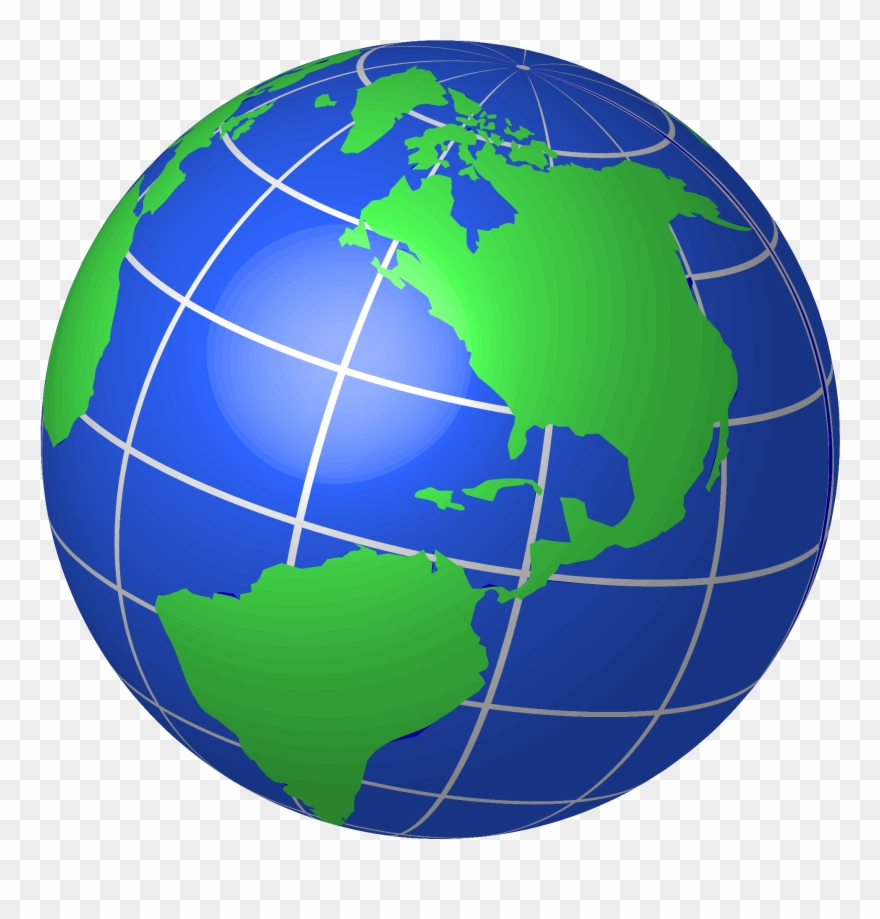 Clipart Of World, Globe And Global - Png Download