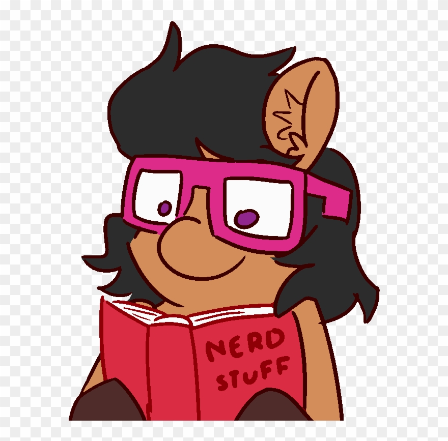 Threetwotwo32232, Book, Female, Glasses, Mare, Oc, Clipart