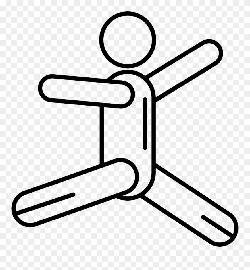 Stick Man Jumping Comments Clipart