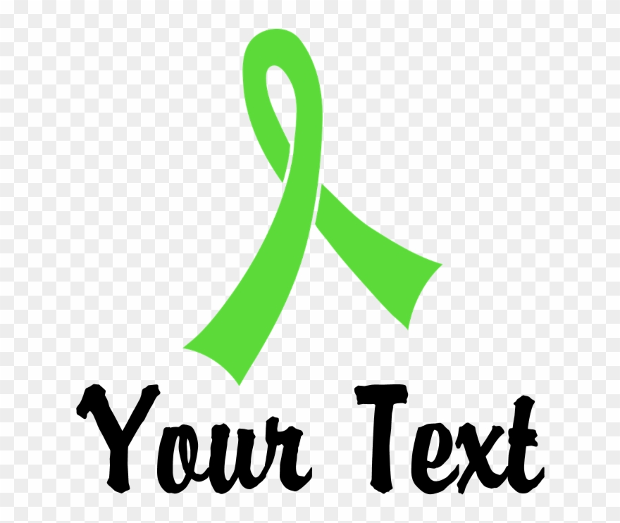 Personalized Lime Green Ribbon Awareness Cap Clipart