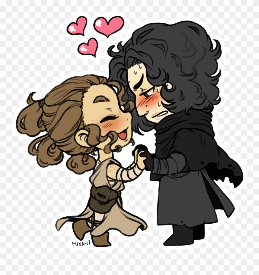I Hate Reylo, But This Style Is The Cutest Chibi, Reylo Clipart