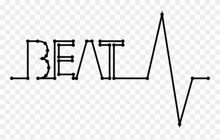 Heartbeat Clipart Music Beat - Png Download