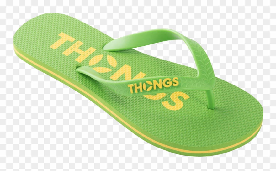 Flip Flops Clipart Yellow Slipper - Png Download