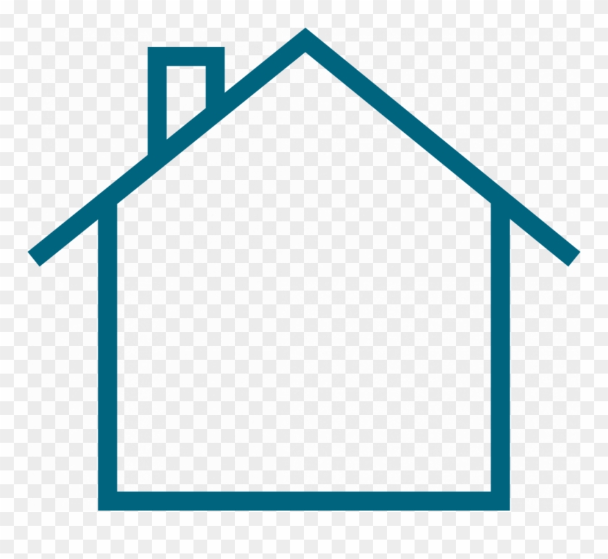 V2 Blue House Clipart