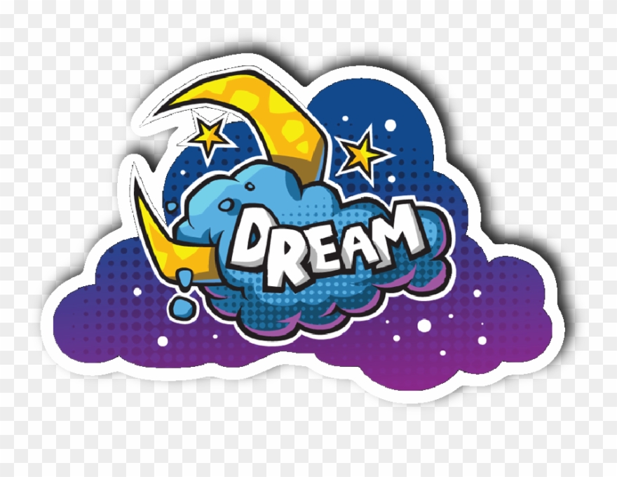 Dream On The Clouds Sticker Clipart