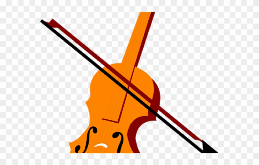 Violin Clipart Stylized - Png Download
