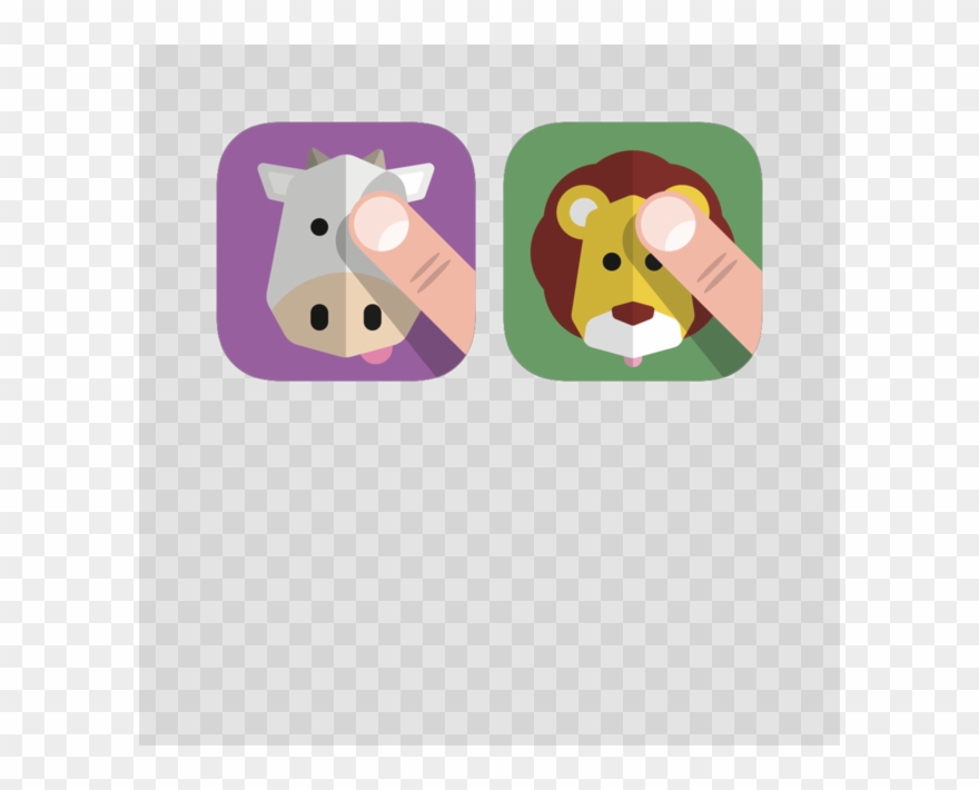 Animals See, Hear, Touch & Tap The Animals Clipart