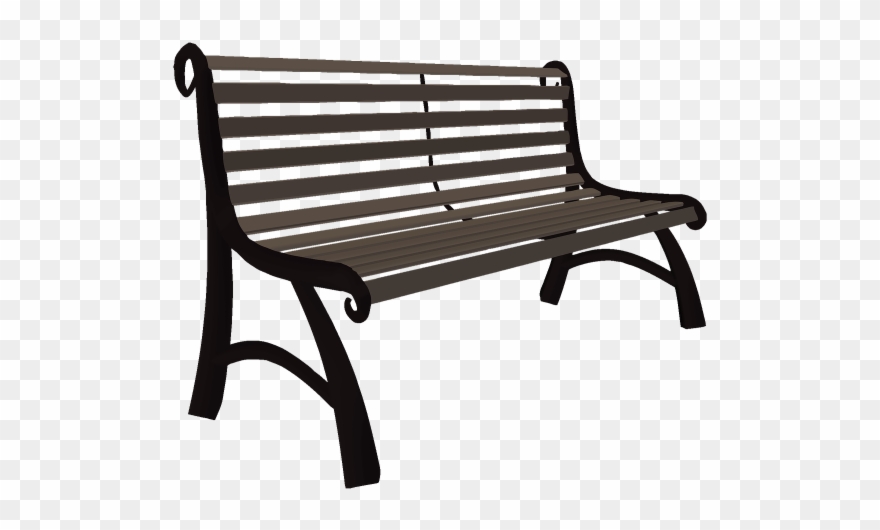 Park Bence Clipart Black And White - Png Download