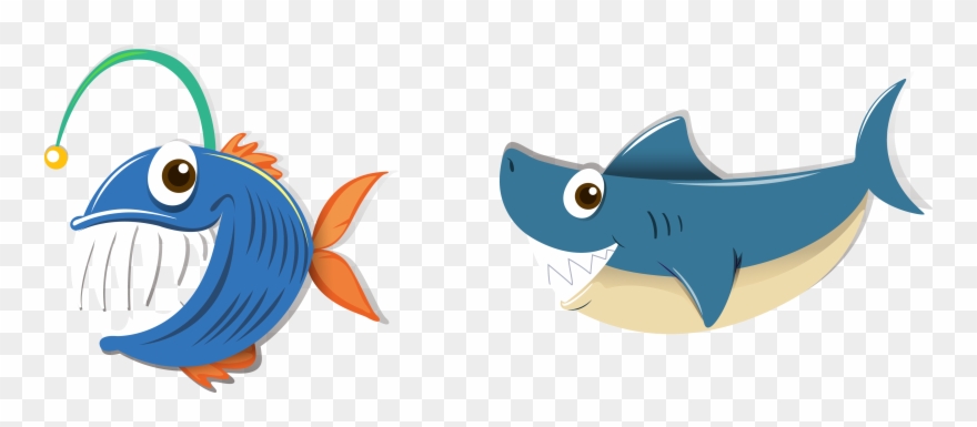 Vector Blue Fish Clipart