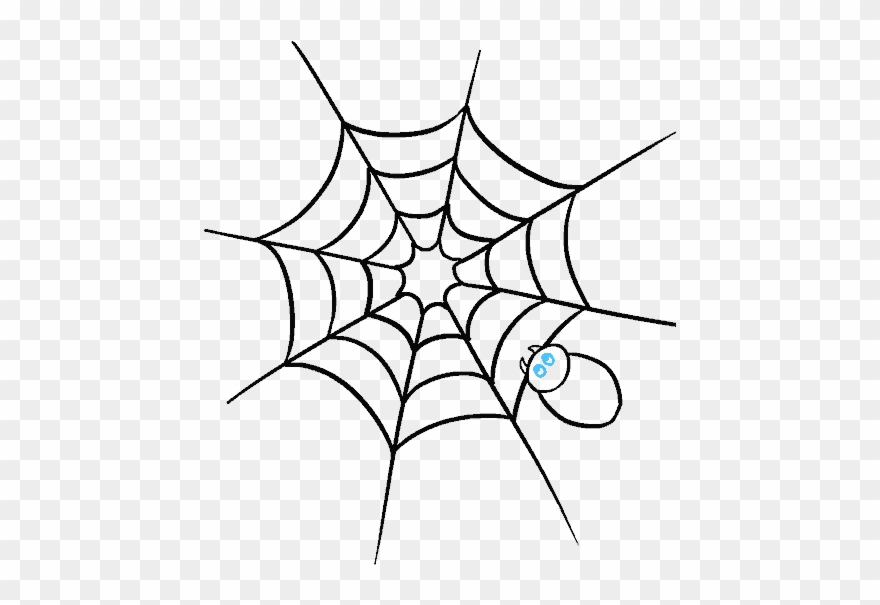 Drawn Spider Web Trippy Clipart