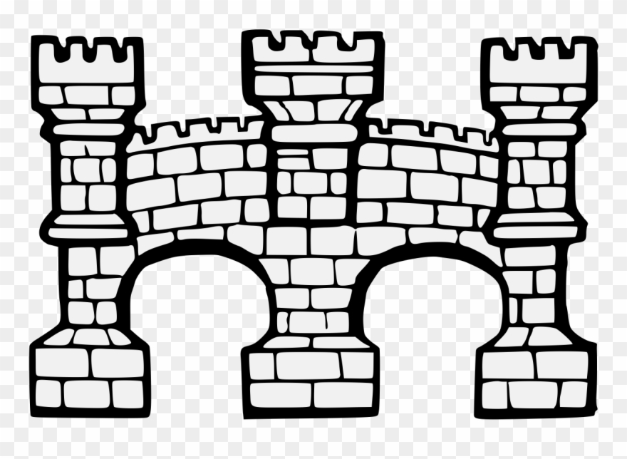 Bridge Throughout Of Two Arches § Clipart
