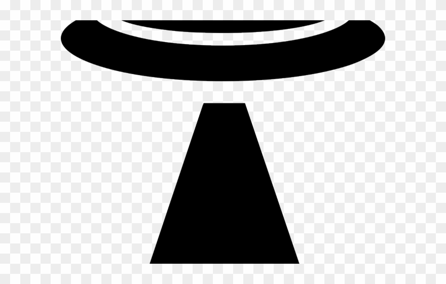 Ufo Clipart Black And White - Png Download