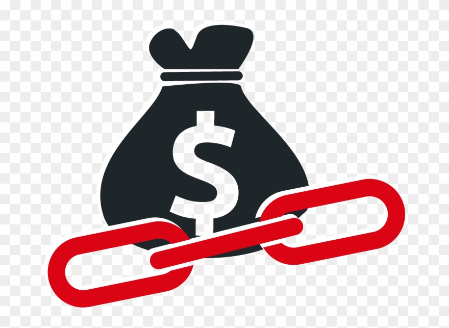 Moneybag With Link Icon Clipart