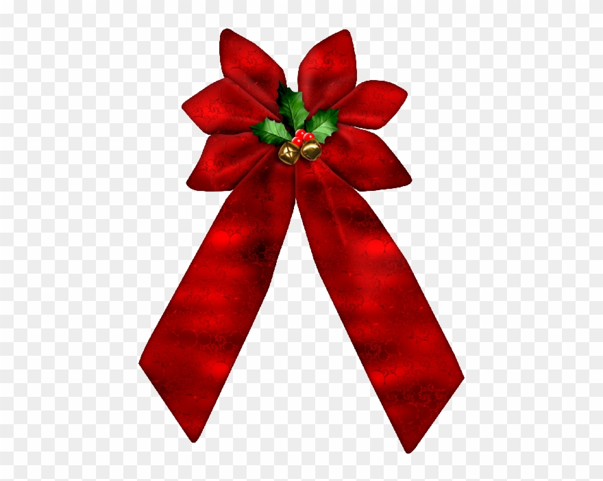 Christmas Bows Clip Art - Png Download