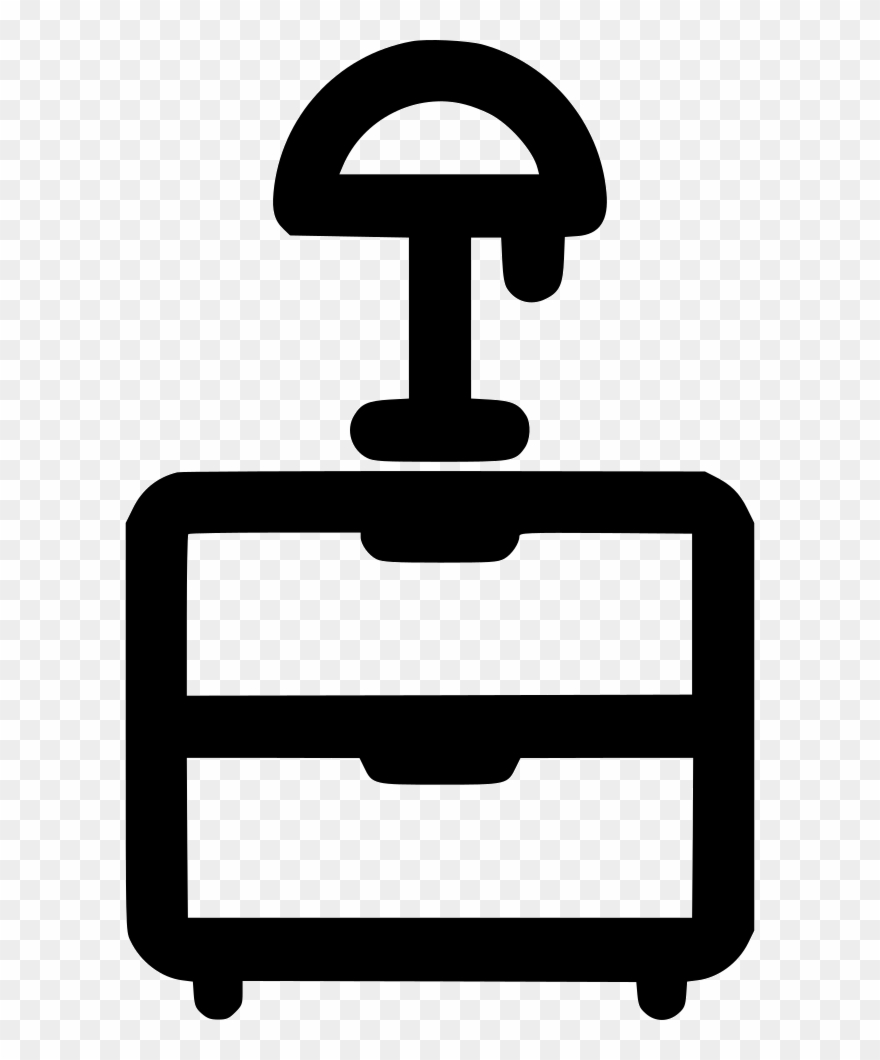 Lamp Stand Drawer Bedside Comments Clipart