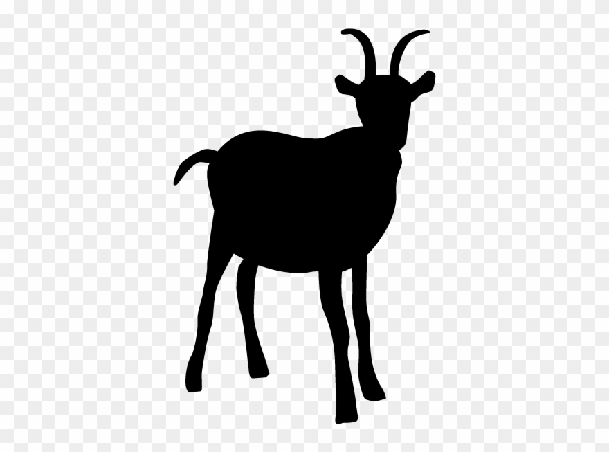 Goat - Silhouette - Animals Illustration Clipart