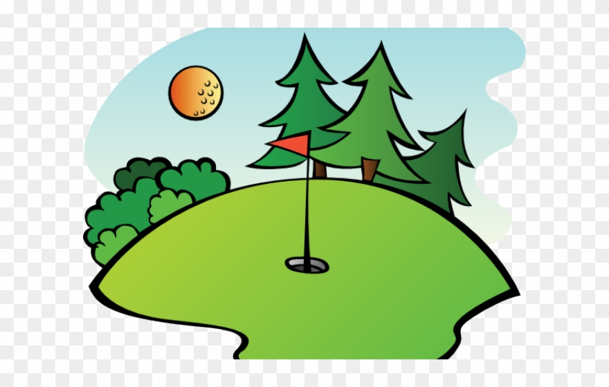 Mini Golf Clipart Black And White - Png Download