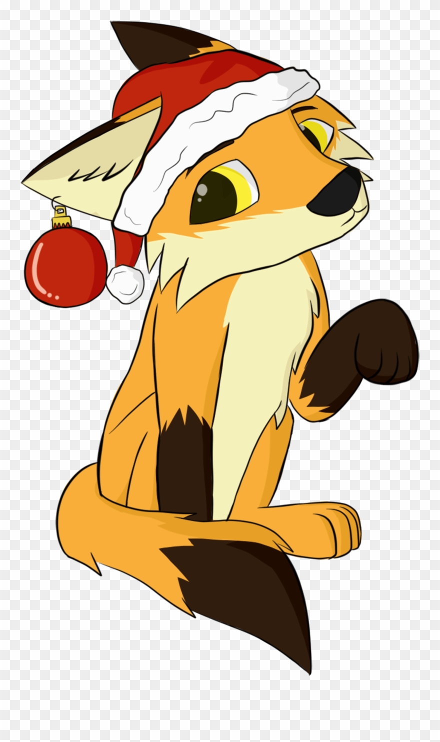 Christmas Fox Clipart