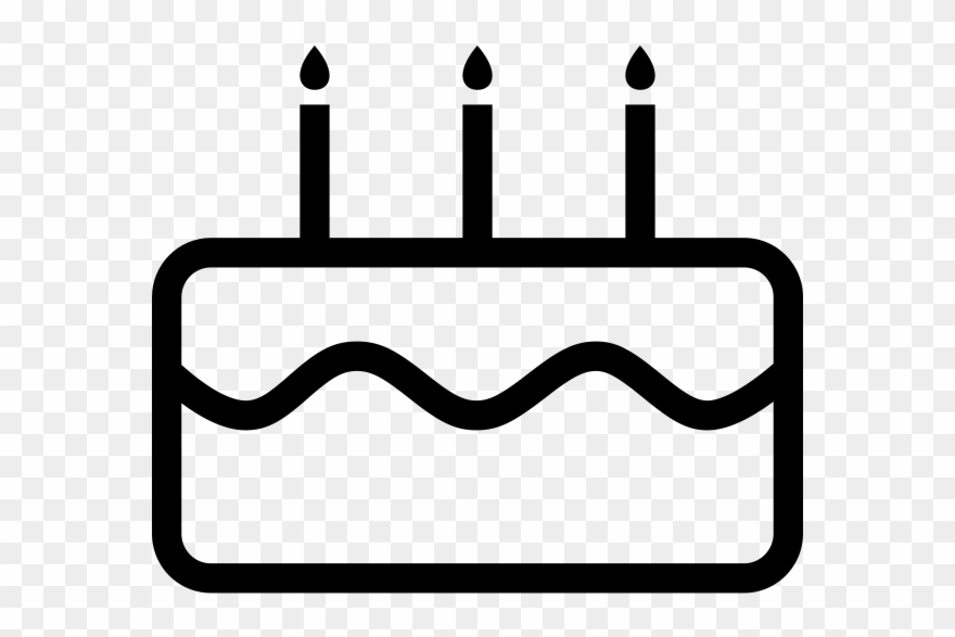Black And White Birthday Candle Clip Art - Png Download