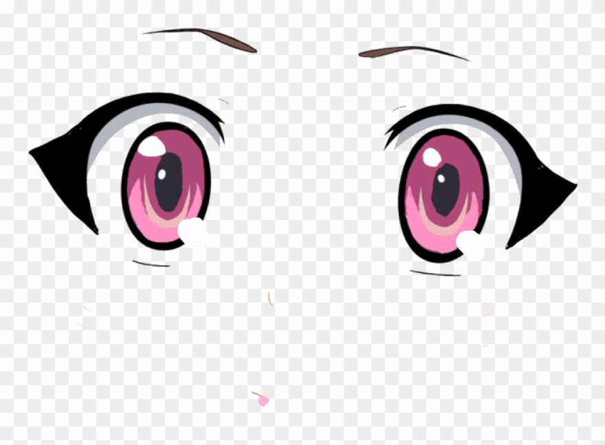 Anime Eyes Animeeyes Pinkeyes Cutesticker Sticker Anime Clipart