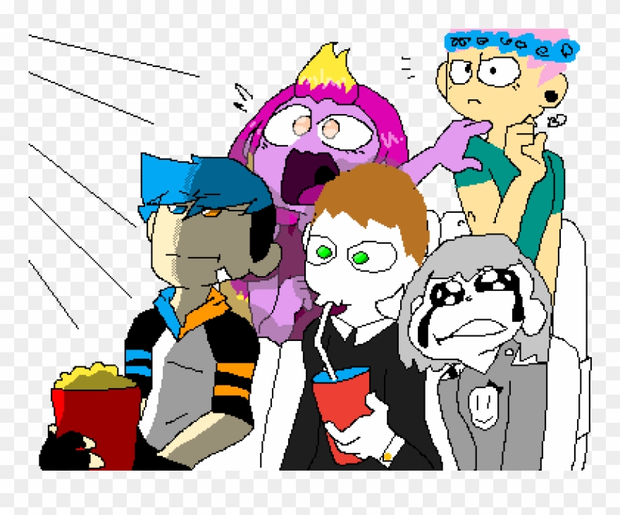 Watching A Movie Clipart