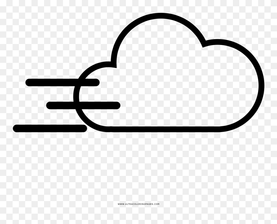 Windy Coloring Page Clipart