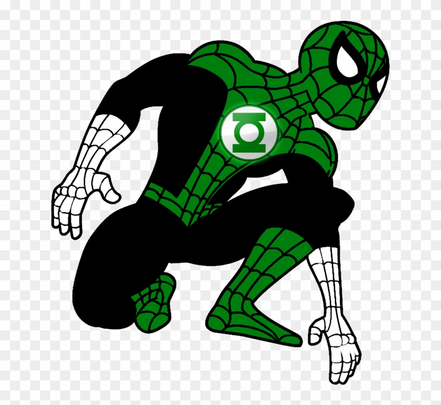 This Is Green Lantern Spiderman's Info Appearance Clipart