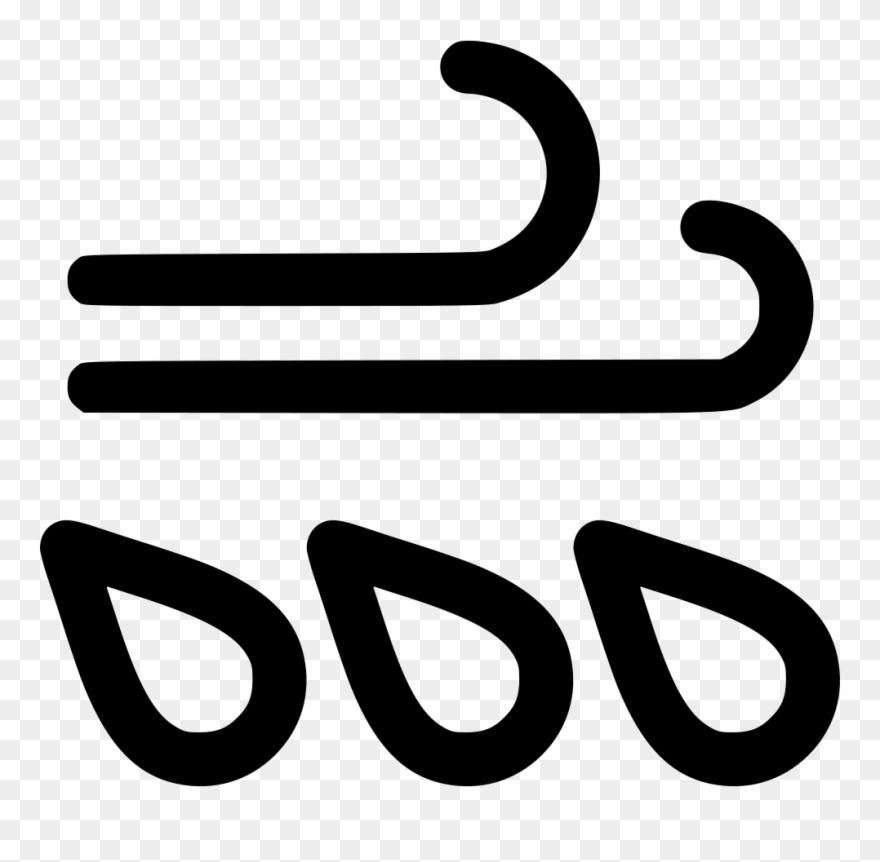 Wind Rain Comments Clipart