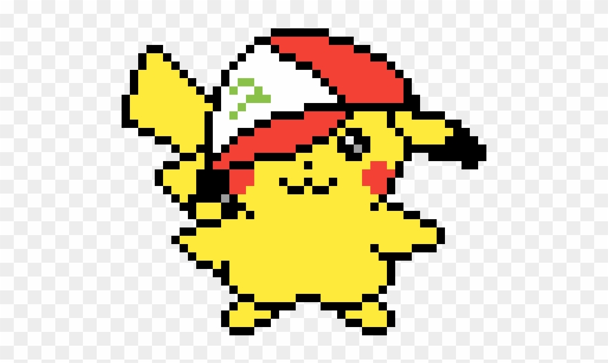 Pikachu W/ Ash Hat Clipart