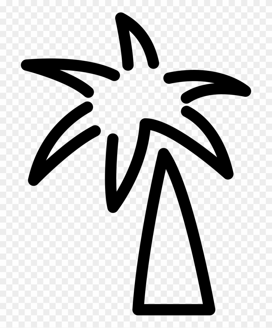 Palm Tree Doodle Comments Clipart