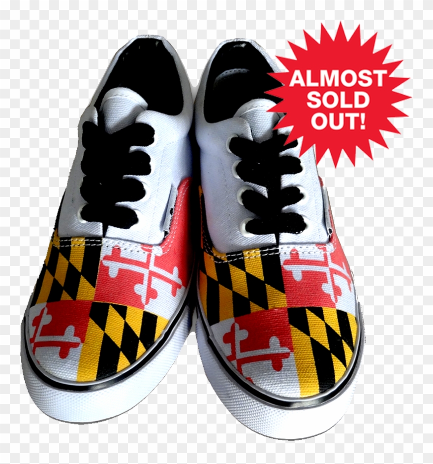 Route One Apparel's Newest Product, Maryland Flag Shoes, Clipart