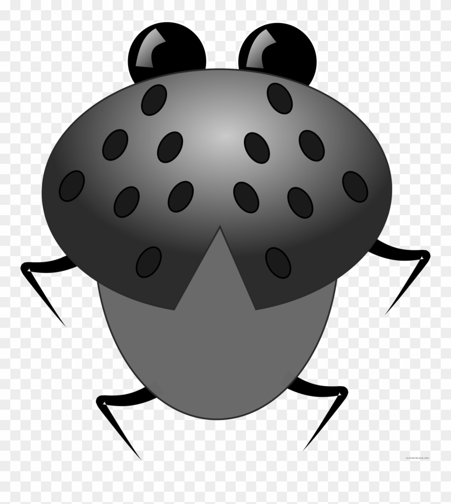 Clipart Ladybugs Black And White Free - Png Download