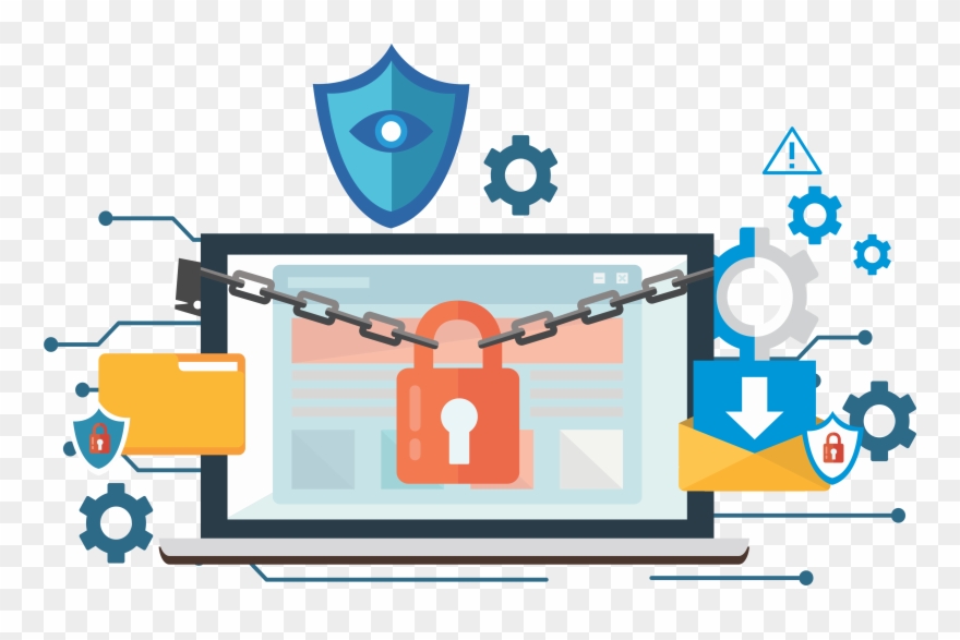 Whether We Do Shopping Online, Using Banking Services, Clipart