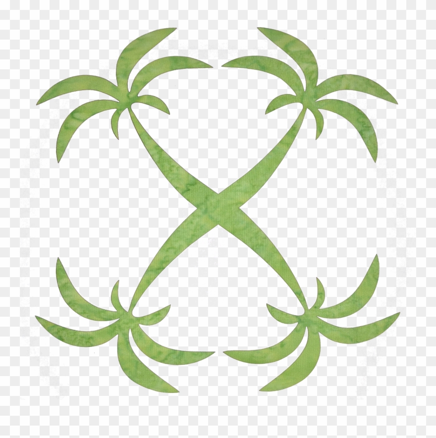 Palm Tree Fusible Applique Clipart